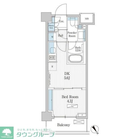 パークアクシス門前仲町テラスの物件間取画像